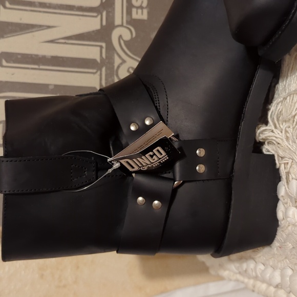 Dingo Black Leather Ankle Boots NWT 10.5 - Picture 2 of 8